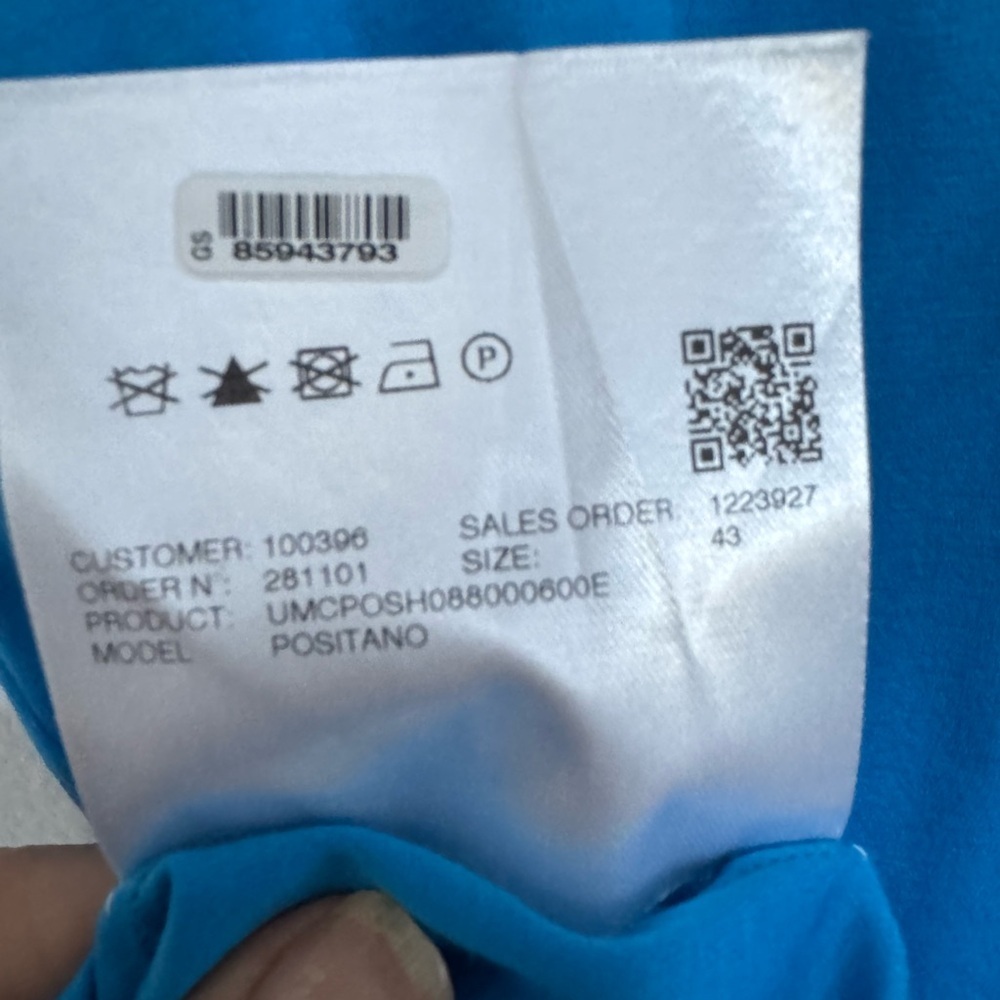 Kiton Positano Cotton Polo blue 17/39 - Picture 11 of 12